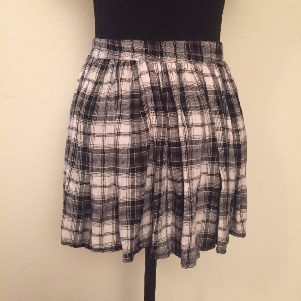 Plaid cute grunge mini skirt